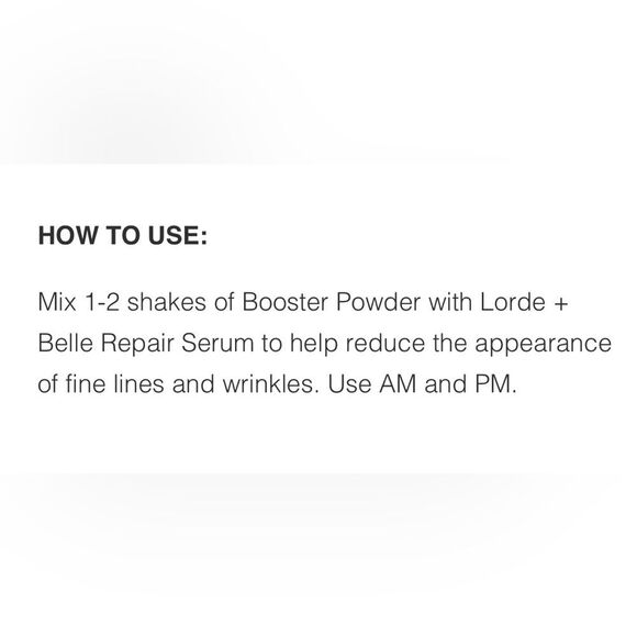 Lorde + Belle C+ Brightening Booster NWT/NIB - Picture 6 of 6